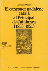 El cançoner nadalenc català al Principat de Catalunya (1853-1951)