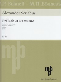 Prelude and Nocturne, op. 9, Piano (Left Hand). 9790203000303