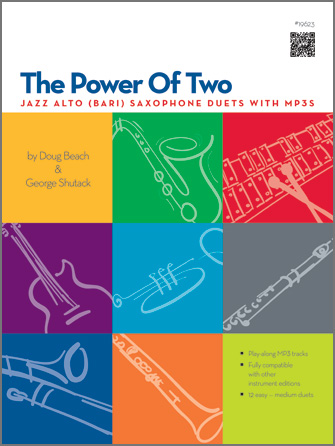 The Power of Two, jazz alto or baritone saxophone duets with MP3s. 63953