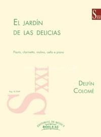 El jardín de las delicias, flauto, clarinetto, violino, cello e piano