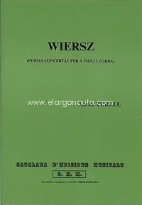 Wiersz, poema concertat per a violí i corda