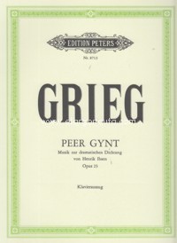 Peer Gynt op. 23. Vocal Score. 9790014070496