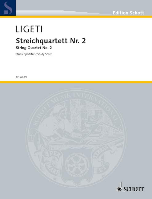 String Quartet No. 2, Study Score. 9783795797096