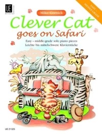 Clever Cat goes on Safari. Easy to middle grade solo piano pieces