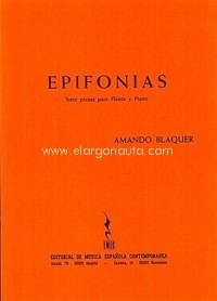 Epifonías, siete piezas para flauta y piano. 65301