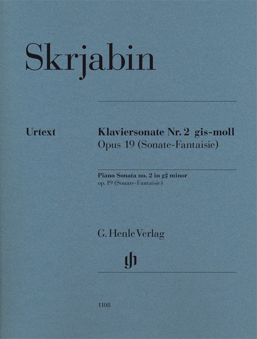 Piano Sonata no. 2 op. 19, (Sonate-Fantaisie) = Klaviersonate Nr. 2 op. 19, (Sonate-Fantaisie)