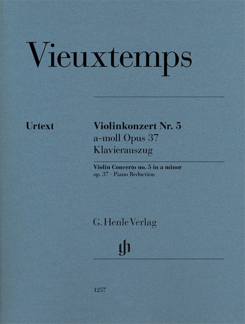 Violin Concerto no. 5 a minor op. 37 op. 37, vocal/piano score = Violinkonzert Nr. 5 a-moll op. 37 op. 37, Klavierauszug. 9790201812571