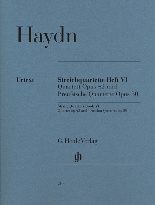 String Quartets op. 42 & 50 Vol. 6, (Prussian), set of parts = String Quartets Book VI (Prussian) op. 42 & 50 Vol. 6, (Preussische), Stimmensatz. 9790201802107