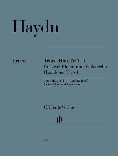 London Trios Hob. IV:1?4, set of parts = Londoner Trios Hob. IV:1?4, Stimmensatz