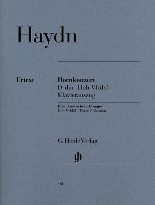 Concerto for Horn and Orchestra D major Hob. VIId:3, piano reduction with solo part = Konzert für Horn und Orchester D-Dur Hob. VIId:3, Klavierauszug mit Solostimme