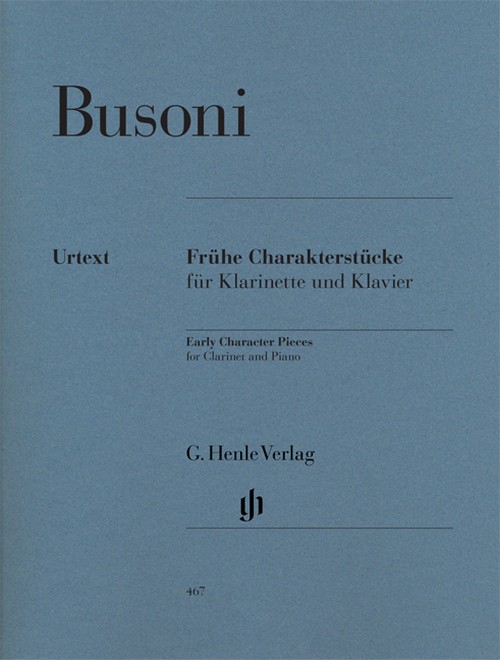 Early Character Pieces for Clarinet and Piano (First Edition) = Frühe Charakterstücke (Erstausgabe)