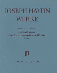 Verschiedene Geistliche Werke 1, Complete Edition with critical report, study score