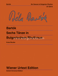 Six Dances in Bulgarian Rhythm = Sechs Tänze in Bulgarischem Rhythmus aus dem Mikrokosmos