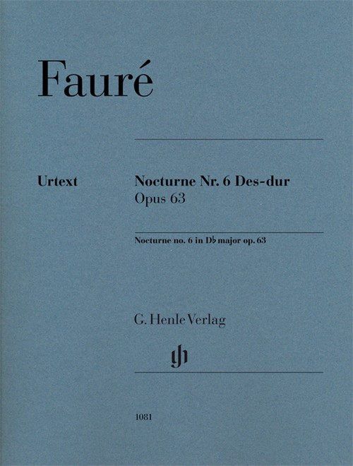 Nocturne no. 6 D flat major op. 63 = Nocturne Nr. 6 Des-dur op. 63. 9790201810812