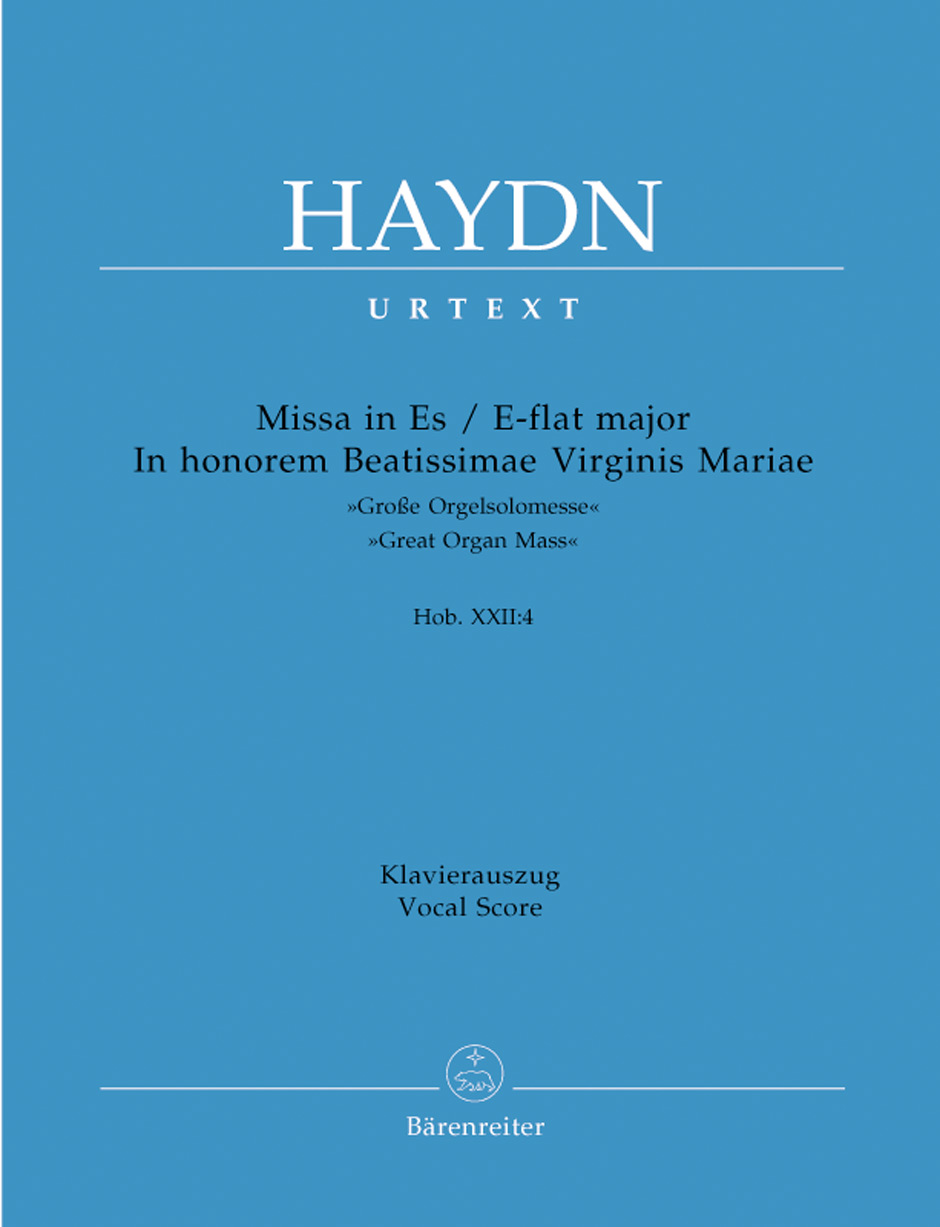 Missa in honorem Beatissimae Virginis Mariae Hob. XXII:4, Große Orgelsolomesse, vocal/piano score. 9790006520589