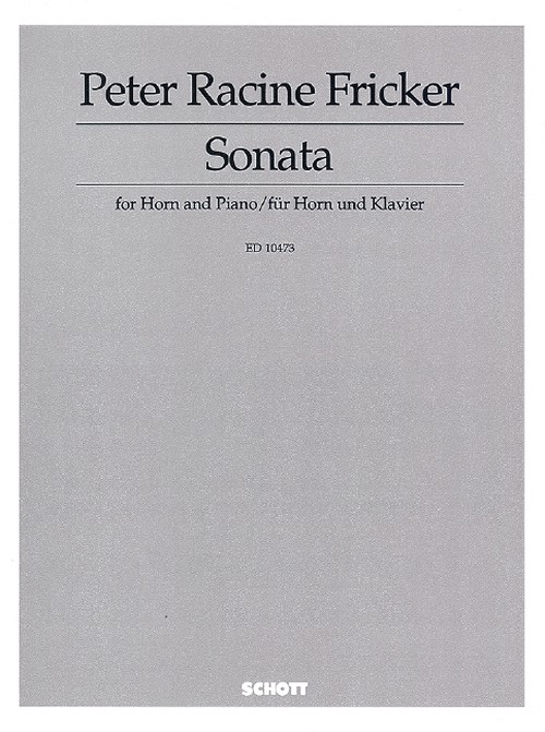 Sonata for Horn and Piano op. 24, horn and piano