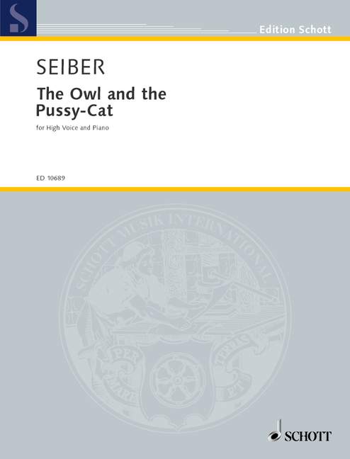 The Owl and the Pussy-Cat, voice and piano. 9790220120633