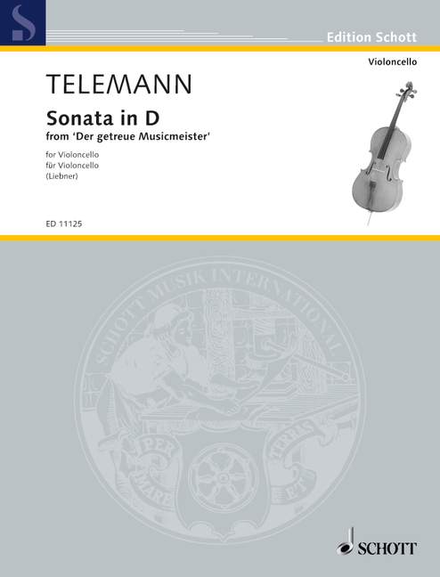 Sonata in D, from Der getreue Musicmeister, cello