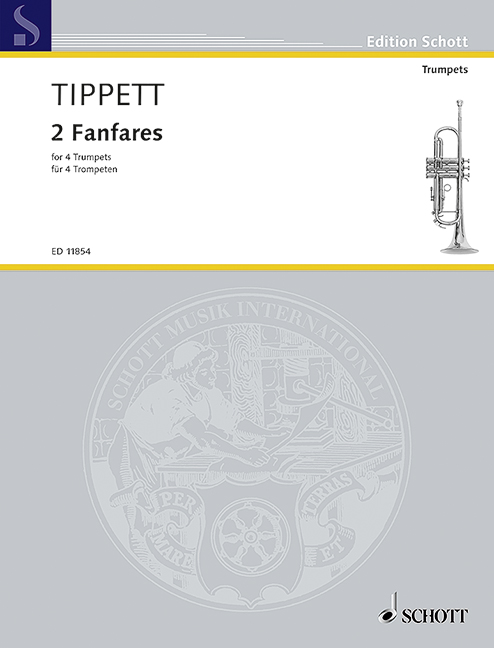 2 Fanfares (No. 2 & 3), for 4 trumpets, 3 and 4 trumpets, score and parts. 9790220112942