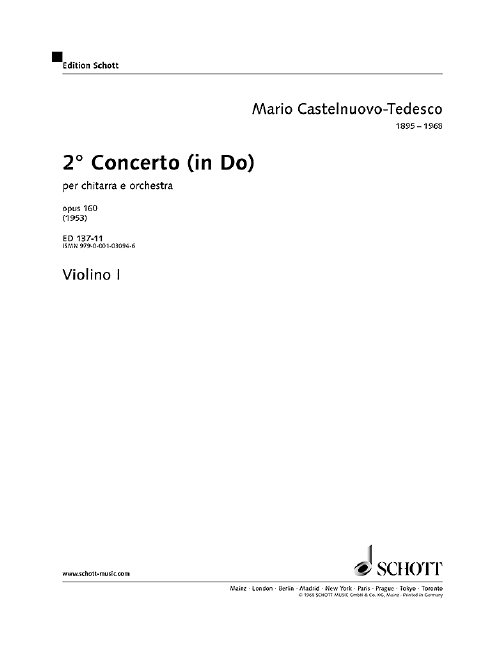 2. Concerto in C op. 160, Concerto sereno, guitar and orchestra, separate part. 9790001030946