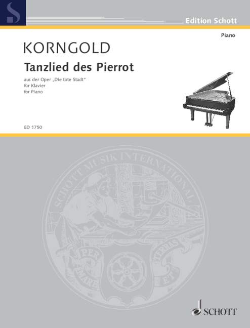 Tanzlied des Pierrot op. 12, from the opera Die tote Stadt, piano