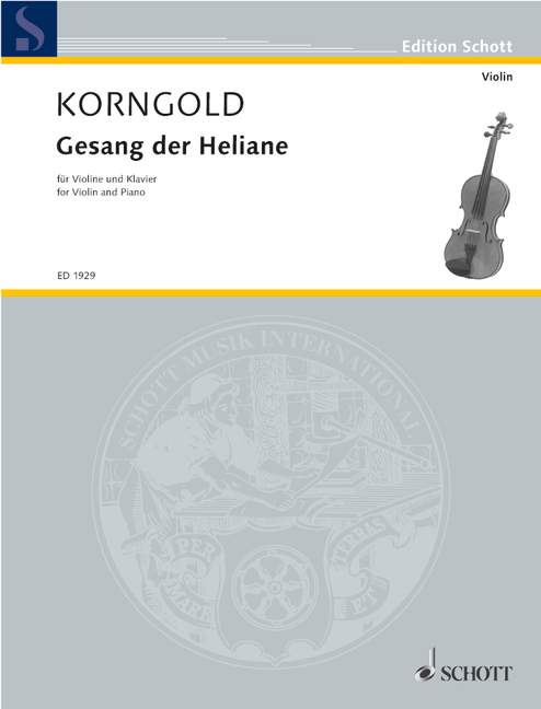 Gesang der Heliane op. 20, (Szene des Gerichts), violin and piano