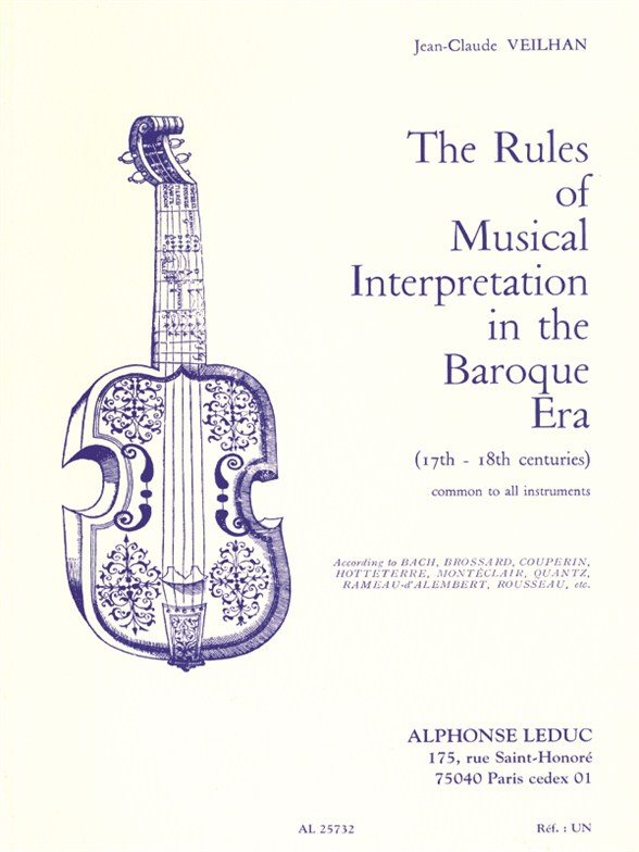 The Rules of Musical Interpretation In The Baroque Era (17th - 18th centuries) common to all Instruments