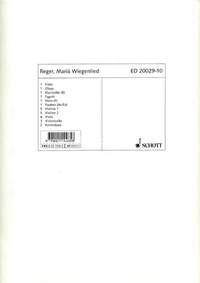 Mariä Wiegenlied A flat majeur op. 76/52, aus Schlichte Weisen, soprano and chamber orchestra, set of parts. 9790001144858