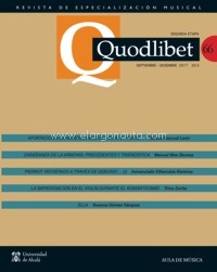 QUODLIBET. Nº 66. Septiembre-Diciembre 2017