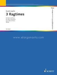 3 Ragtimes, flute and piano