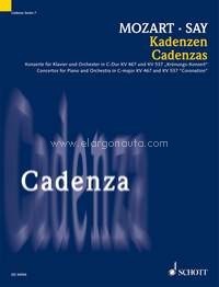 Cadenzas, for the Concertos for Piano and Orchestra C major K 467 and D major K 537 'Coronation'