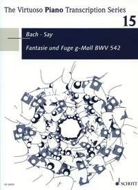 Fantasia and Fugue G minor op. 24, by Johann Sebastian Bach, BWV 542, piano