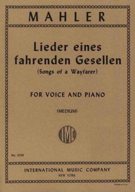 Lieder eines Gesellen, Medium Voice and Piano. 9790220408212