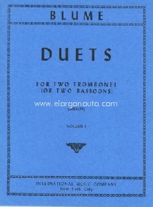 12 Duets vol. 1, for 2 Bassoons or 2 Trombones