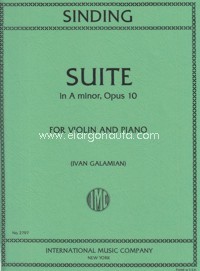 Suite A minor op. 10, for violin and piano