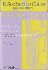 Serenata Nocturna para Grupo de Saxofones. 9788438706183