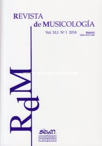 Revista de Musicología, vol. XLI, 2018, nº 1
