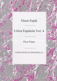 Lírica Española, op. 54, impresiones musicales sobre cadencias populares, IV, para piano