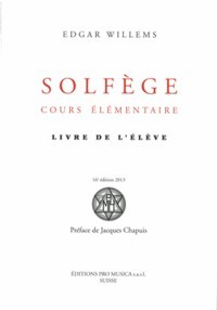 Solfège, cours élémentaire. Livre de l?élève