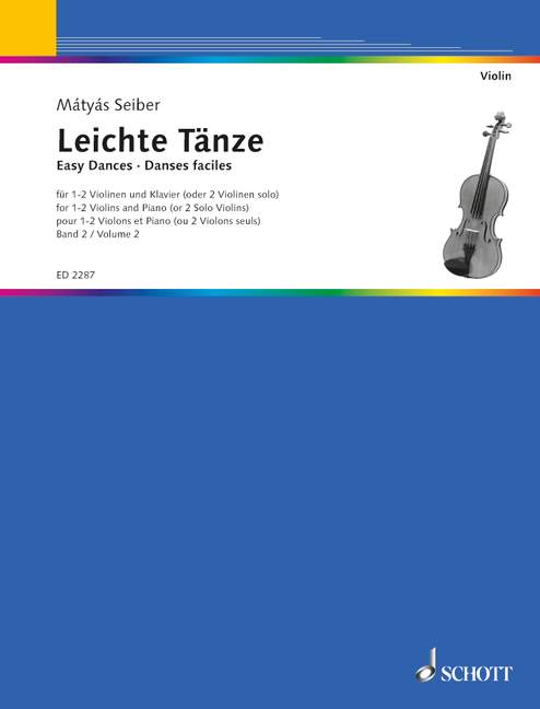 Easy Dances Band 2, 1 or 2 violins and piano or 2 violins alone