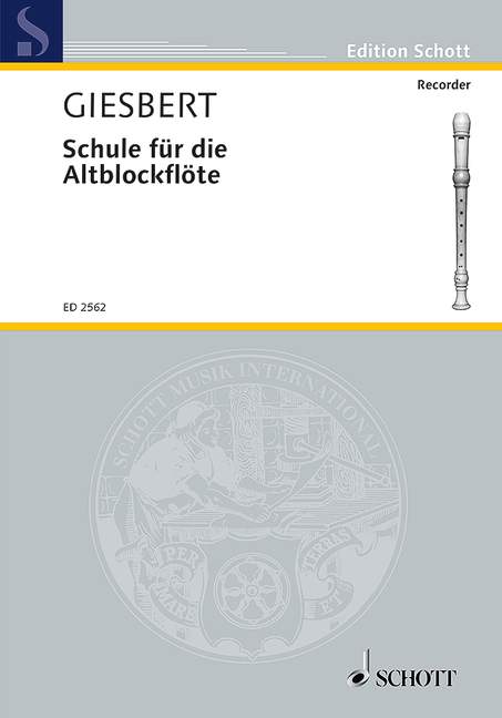 Schule für die Altblockflöte, Stützfingertechnik, treble recorder. 9790001038300