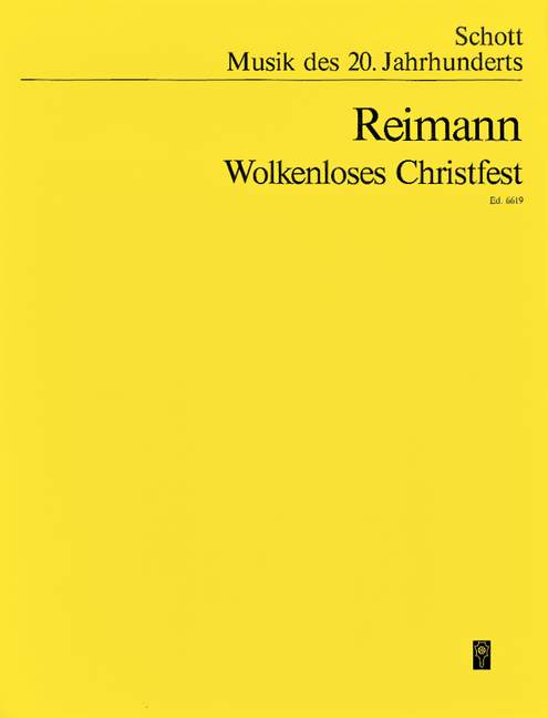 Wolkenloses Christfest, Requiem nach Gedichten von Otfried Büthe, baritone, cello and orchestra, study score