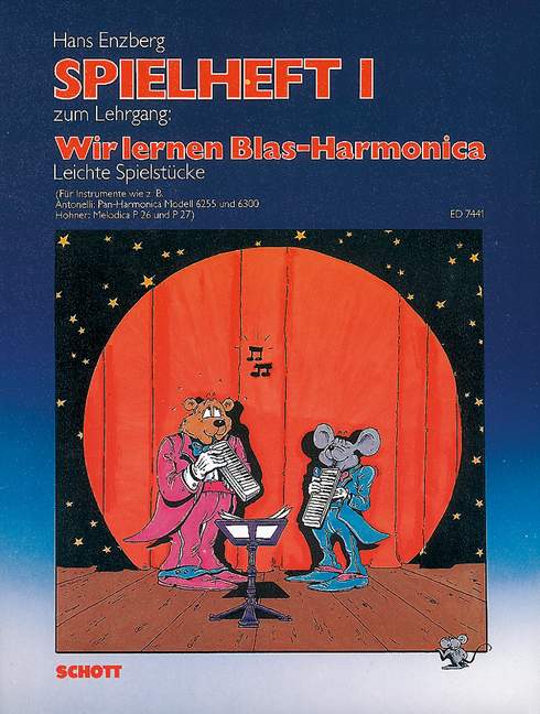 Wir lernen Blas-Harmonica Spielheft 1, Der spielend leichte Einführungskurs für Kinder, wind harmonica