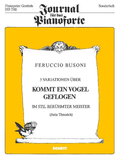 Fünf Variationen über Kommt ein Vogel geflogen, im Stil berühmter Meister, piano