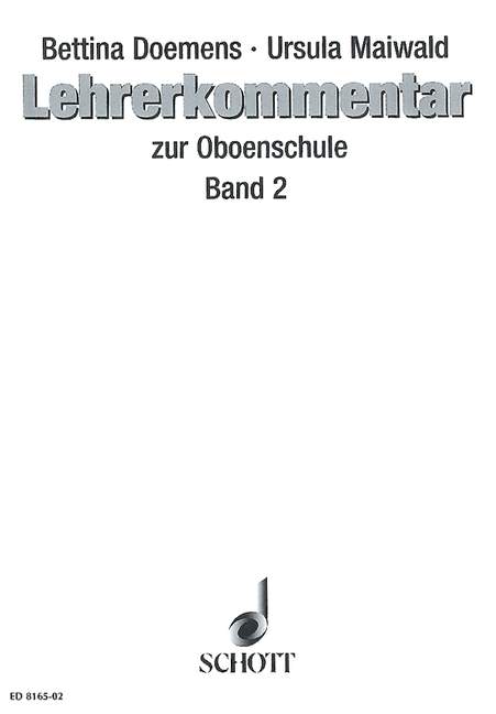 Oboenschule Band 2, oboe, teacher's book