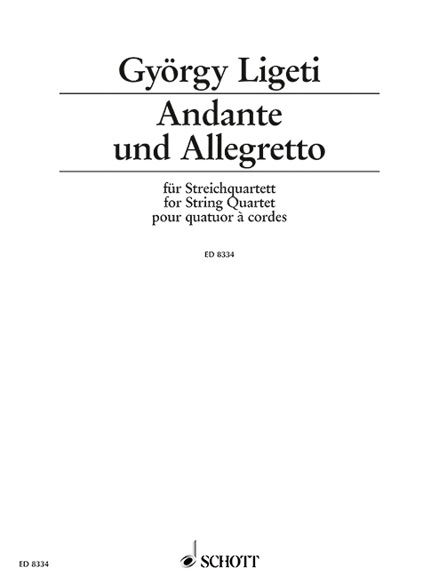 Andante and Allegretto, string quartet, score and parts