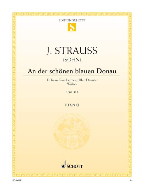 An der schönen, blauen Donau = Blue Danube, op. 314, Piano