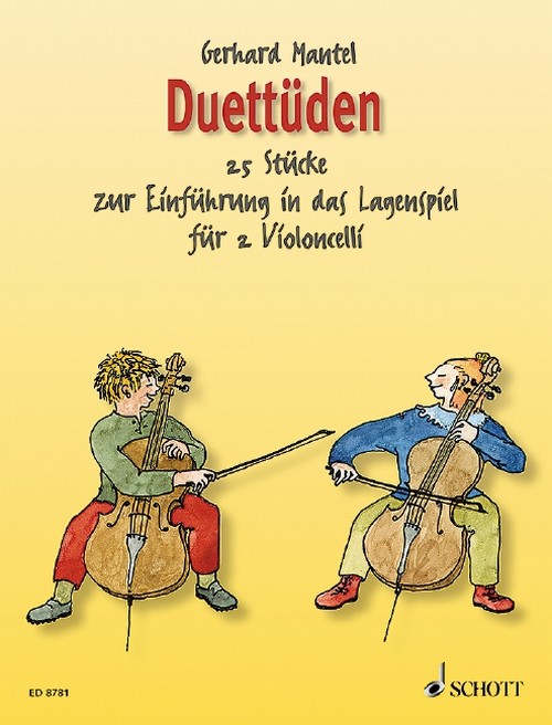 Duetudes, 25 Introductory Pieces to Playing in Positions, 2 cellos, performance score