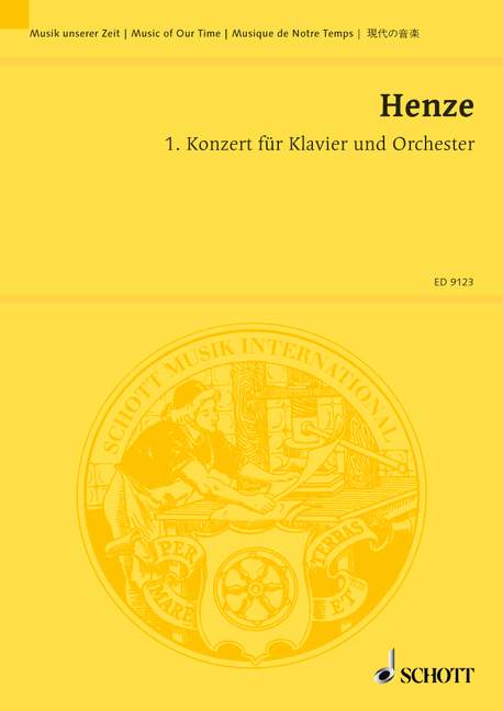 1. Konzert, piano and orchestra, study score