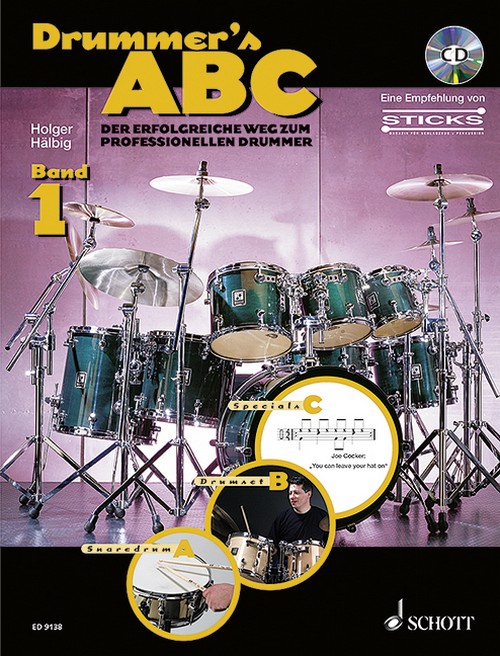 Drummer's ABC Band 1, Snaredrum - Drumset - Specials, percussion, edition with CD